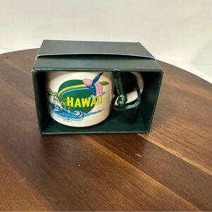 New Starbucks Hawaii Discovery Series Mini Mug Ornament 2oz 2024